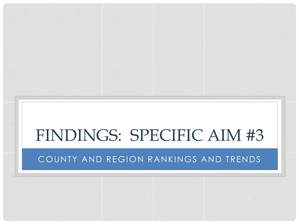 findings specific aim 3
