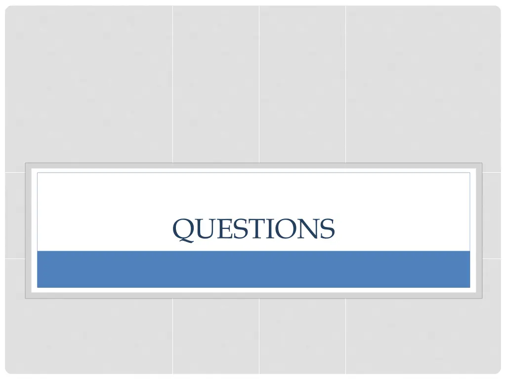 questions