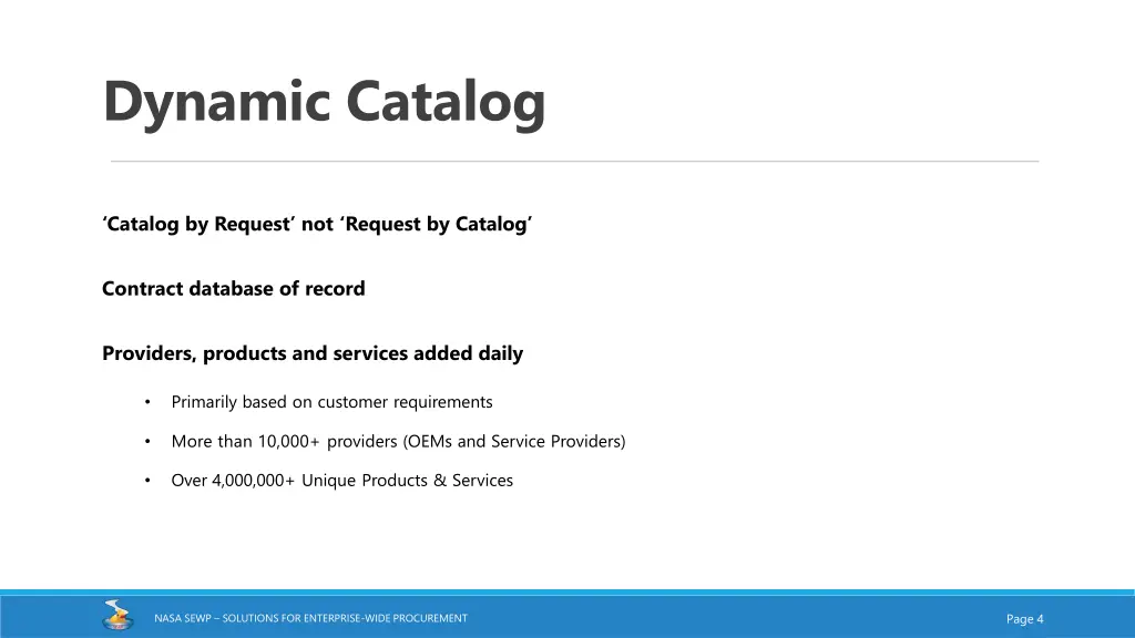 dynamic catalog