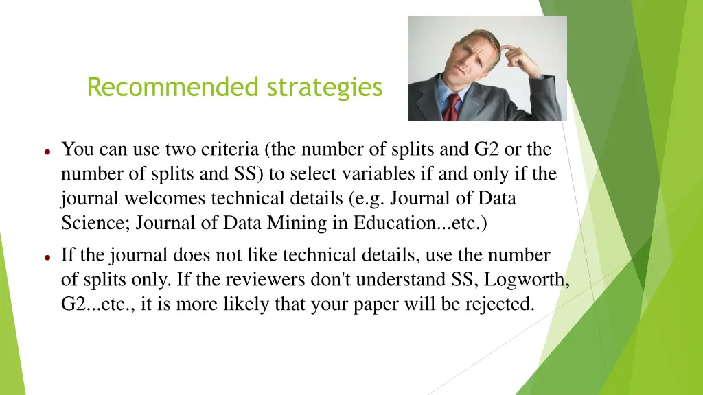 recommended strategies 1