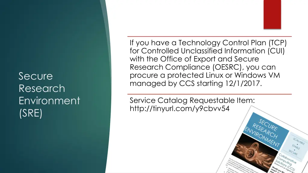 if you have a technology control plan