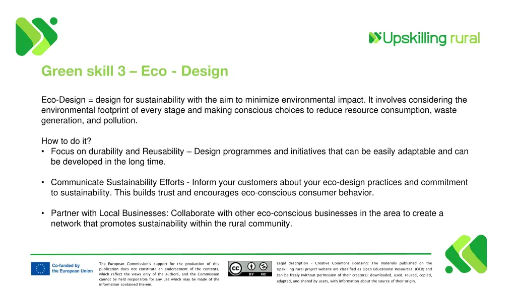 green skill 3 eco design