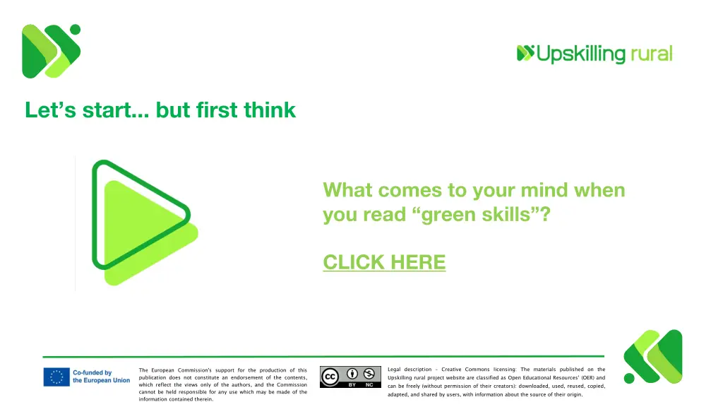 let s start but first think
