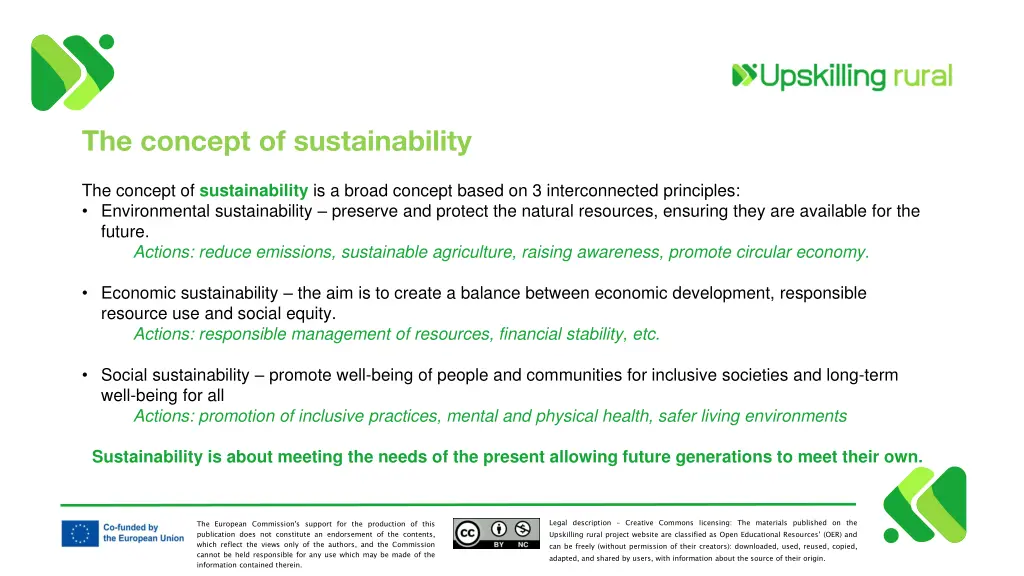 the concept of sustainability