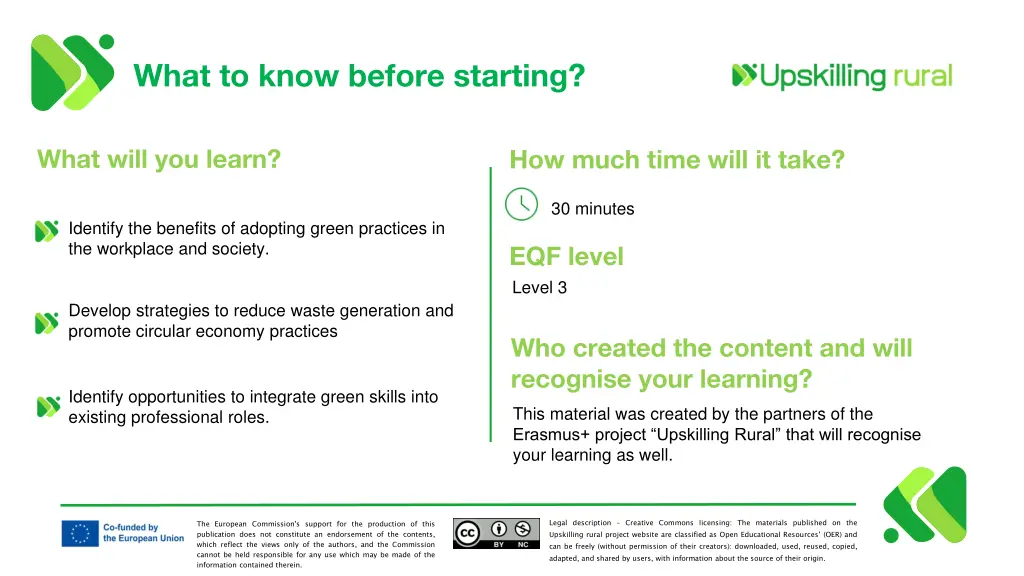 what to know before starting