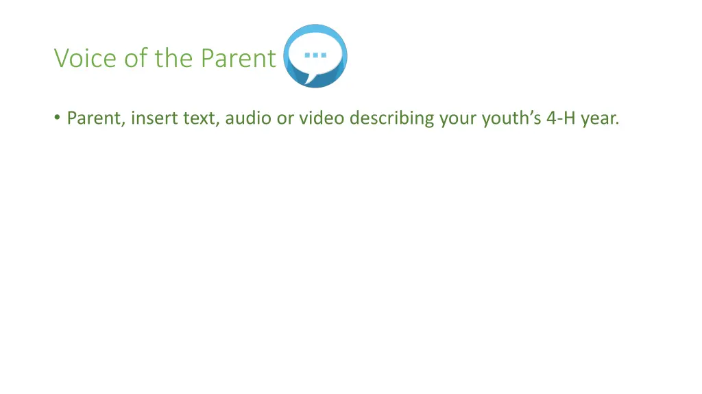 voice of the parent