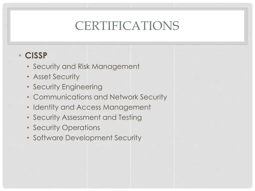 certifications 1