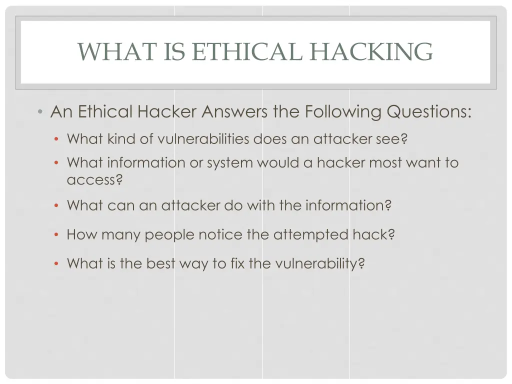 what is ethical hacking 2