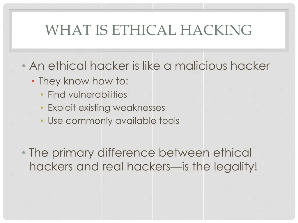 what is ethical hacking
