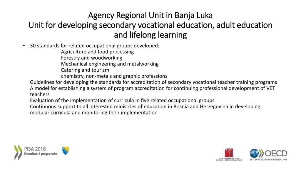 agency regional agency regional u unit in banja