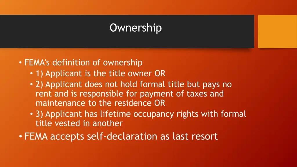 ownership