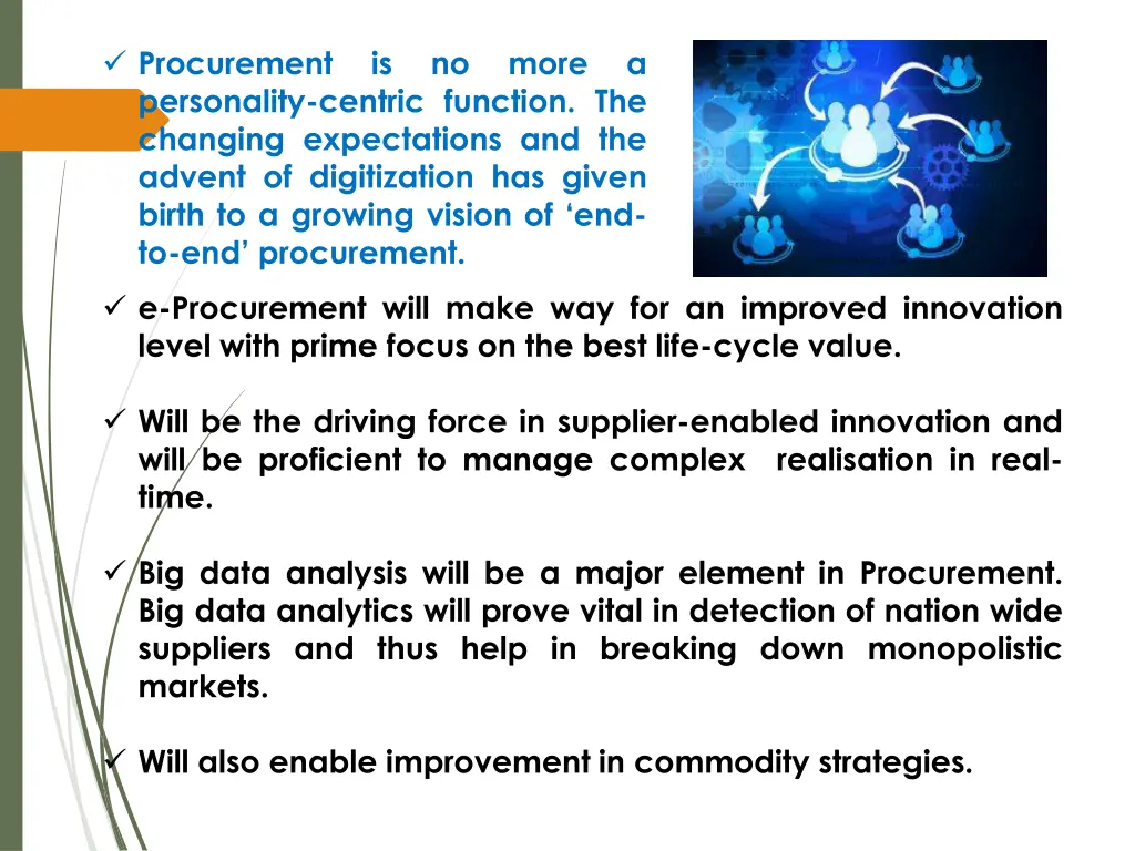 procurement personality centric function