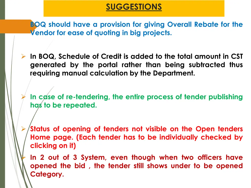 suggestions 3