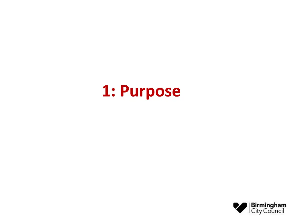 1 purpose