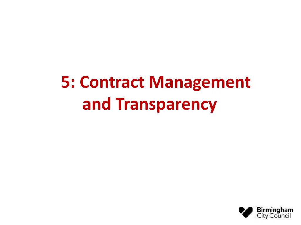 5 contract management and transparency