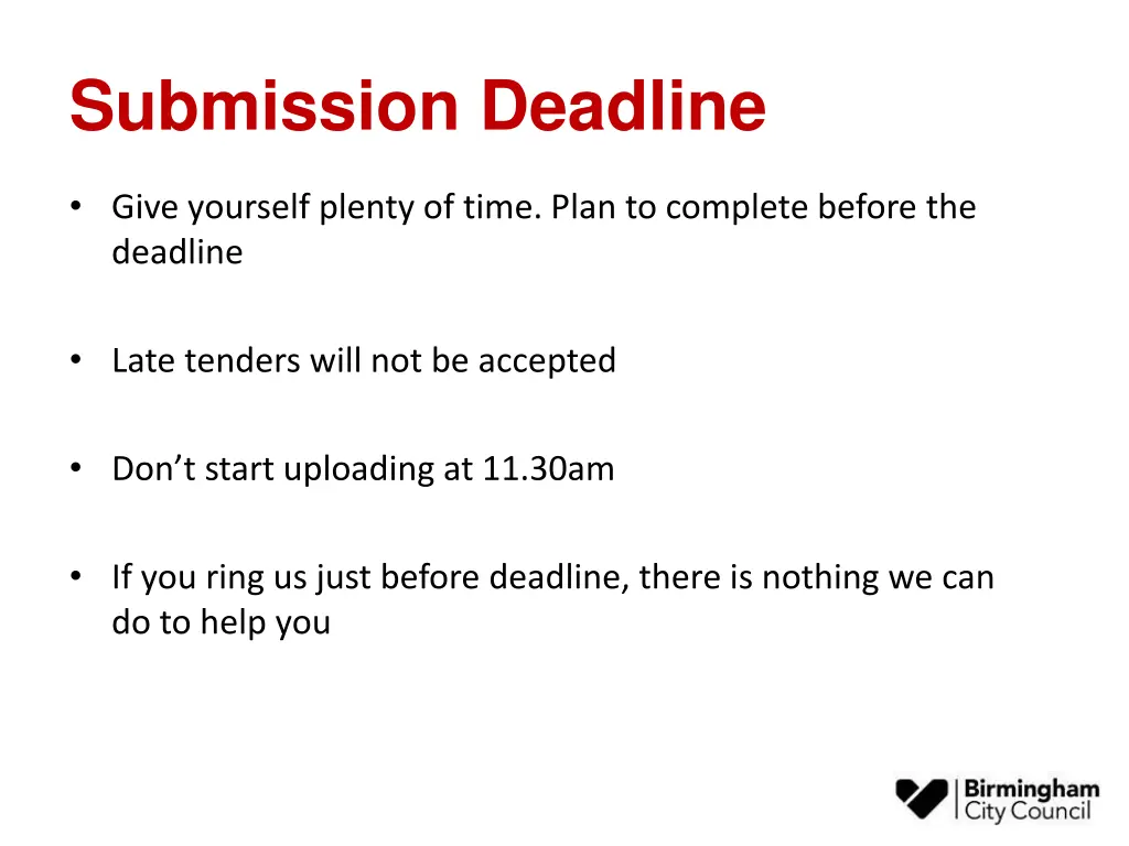 submission deadline