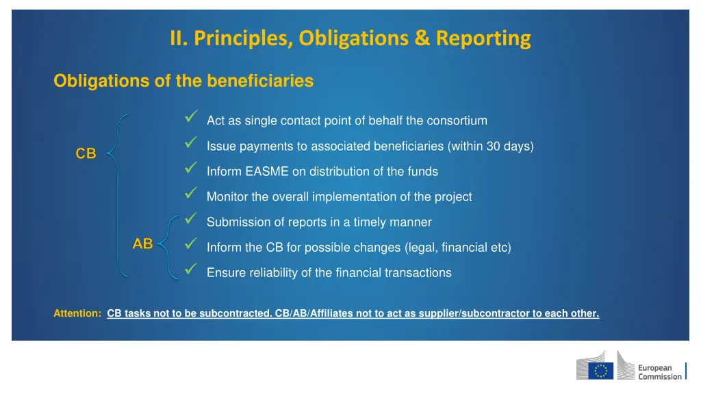 ii principles obligations reporting 2