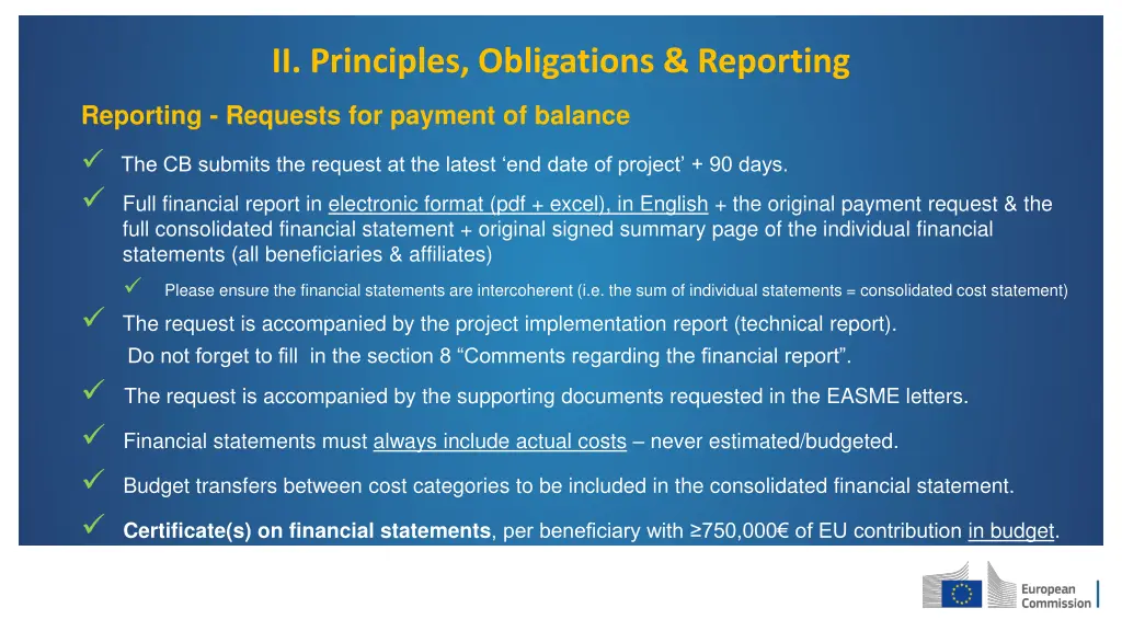 ii principles obligations reporting 5