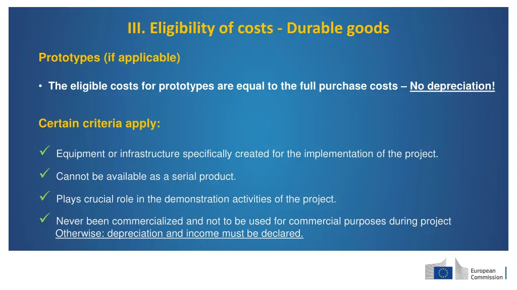 iii eligibility of costs durable goods 2