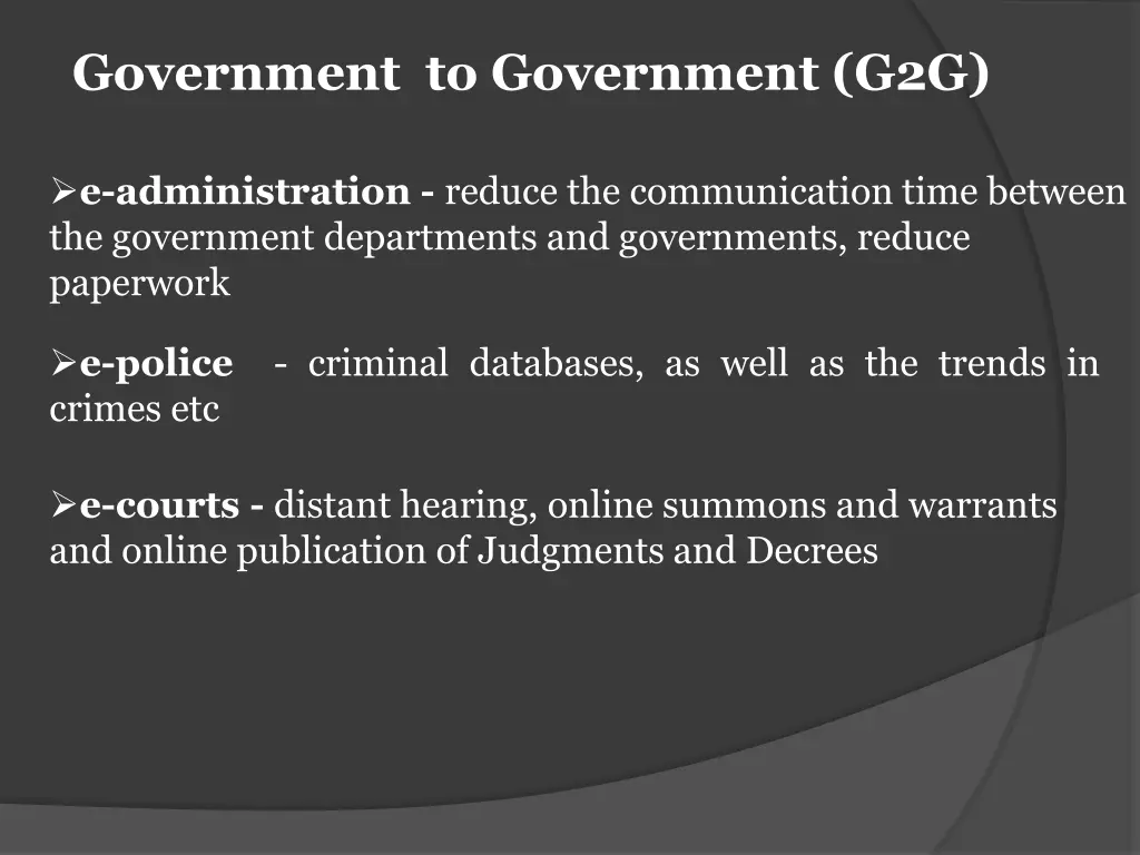 government to government g2g