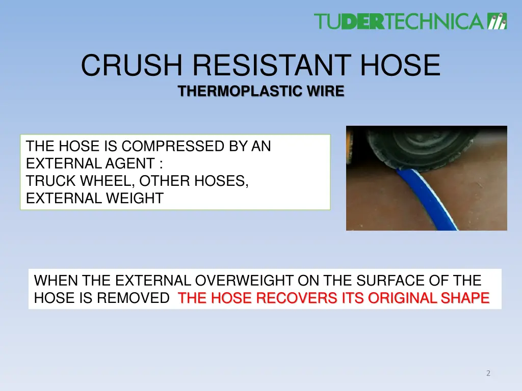crush resistant hose thermoplastic wire