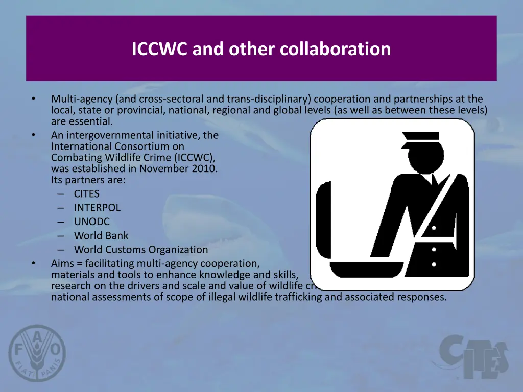 iccwc and other collaboration