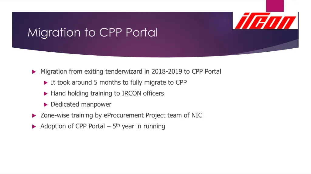 migration to cpp portal
