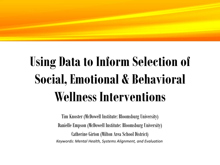 using data to inform selection of social