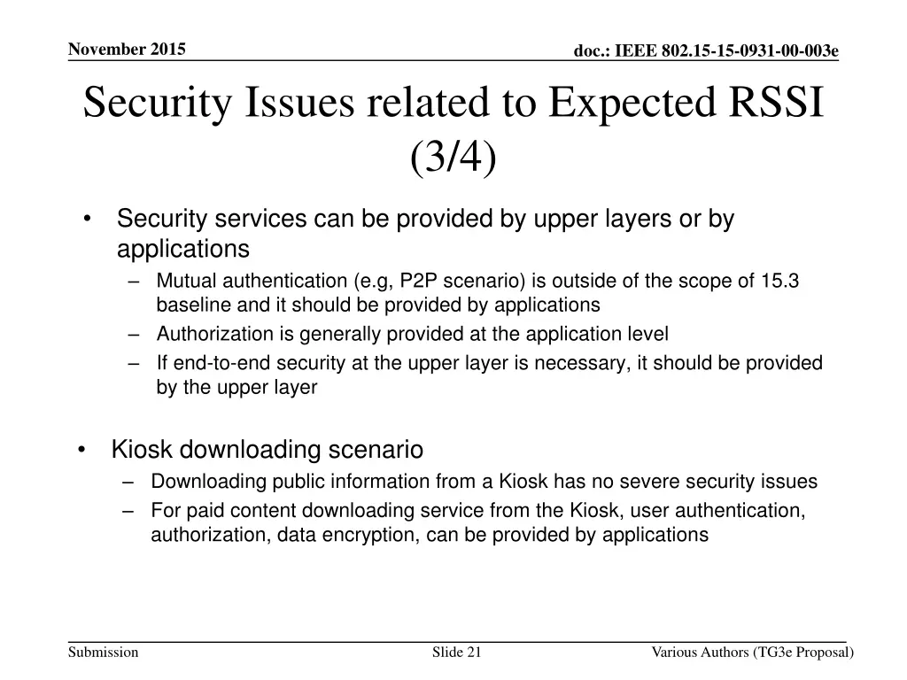 november 2015 security issues related to expected 1