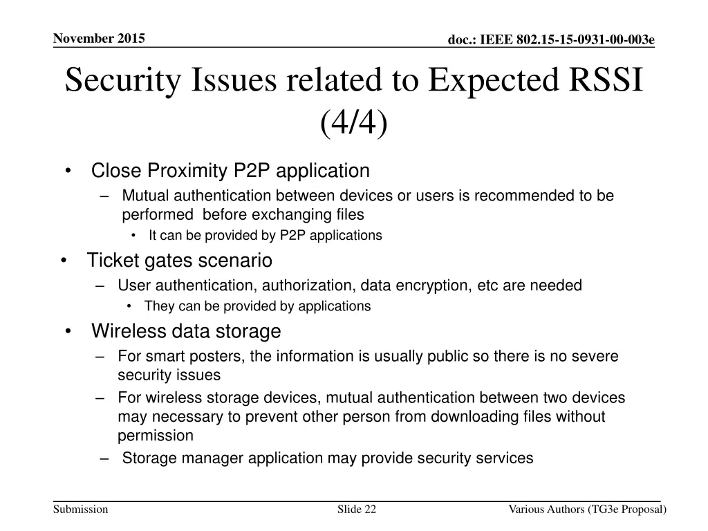 november 2015 security issues related to expected 2