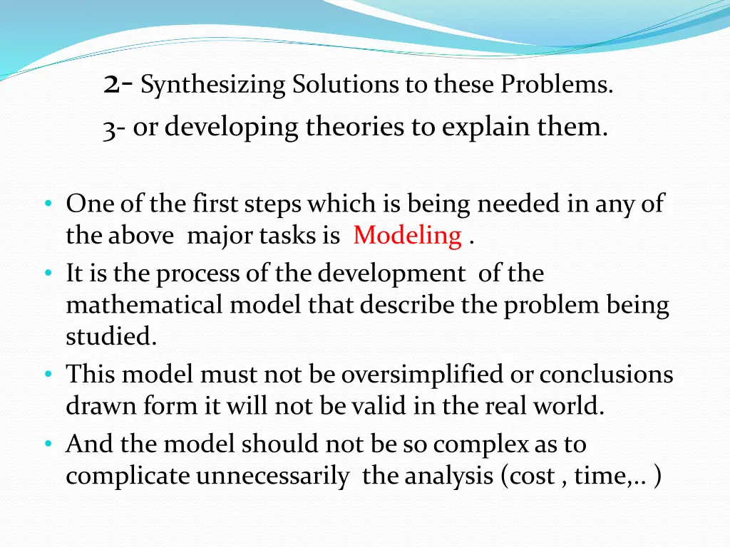 2 synthesizing solutions to these problems