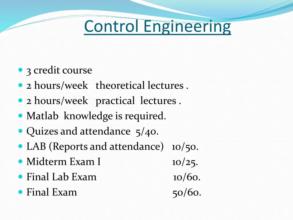 control engineering