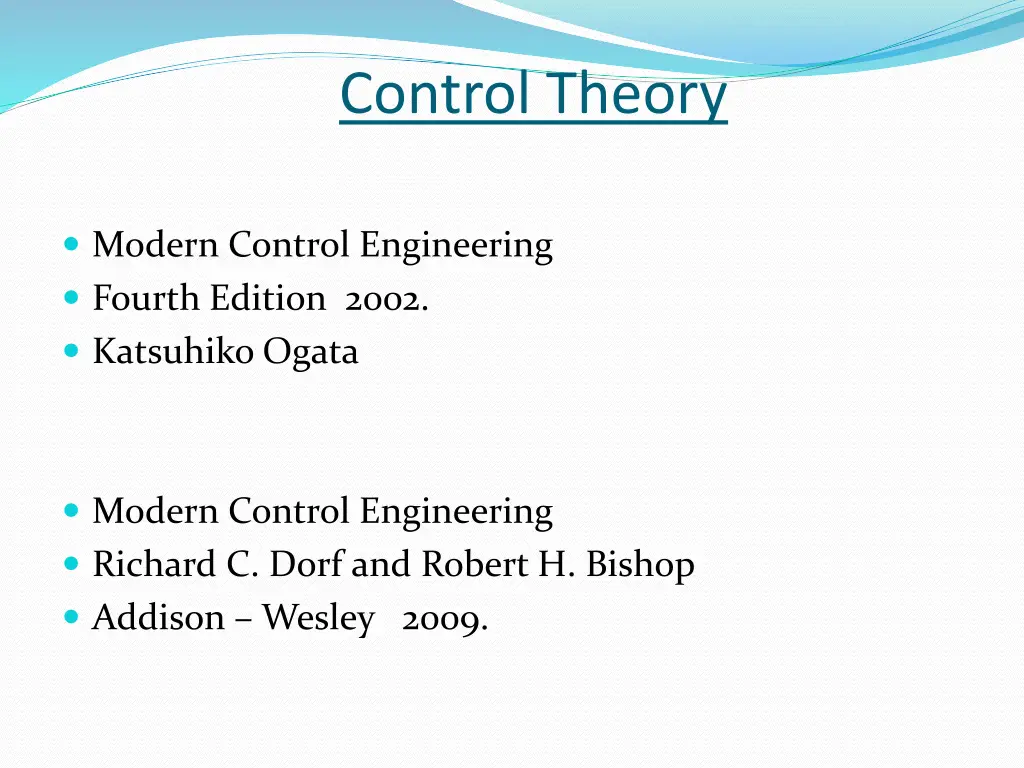 control theory