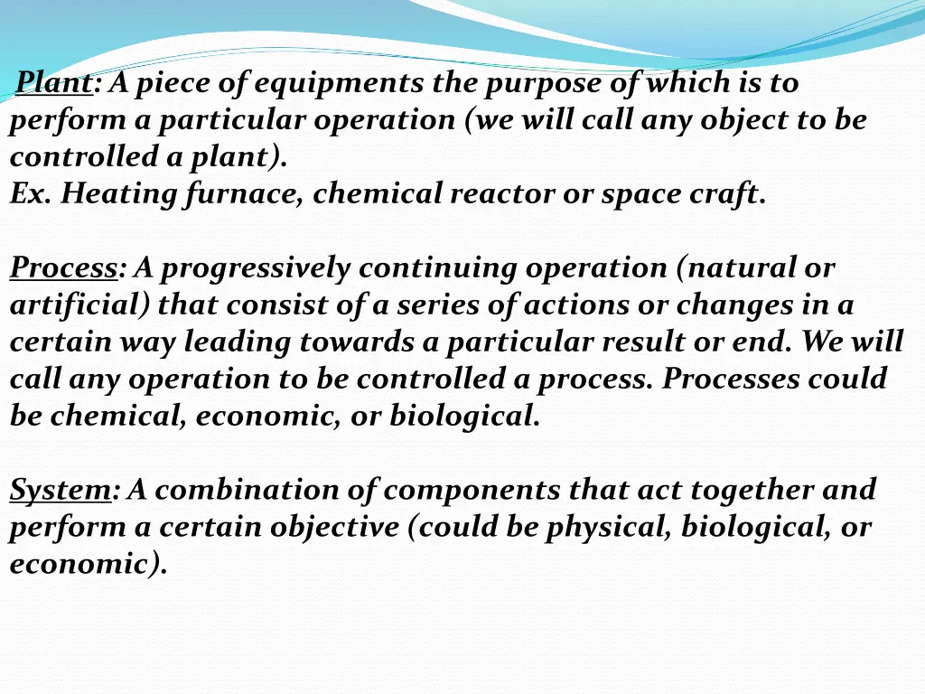 plant a piece of equipments the purpose of which