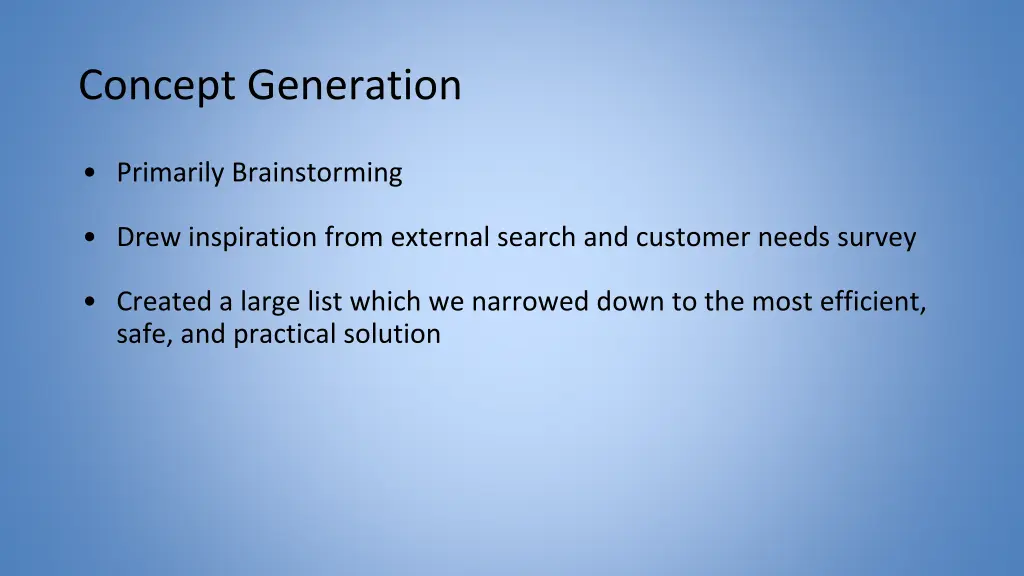 concept generation