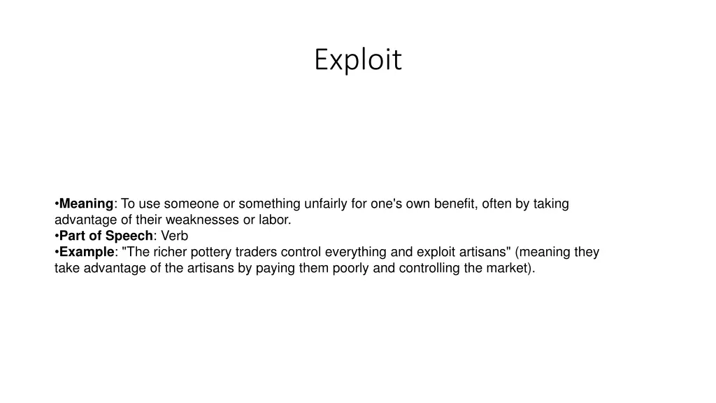 exploit