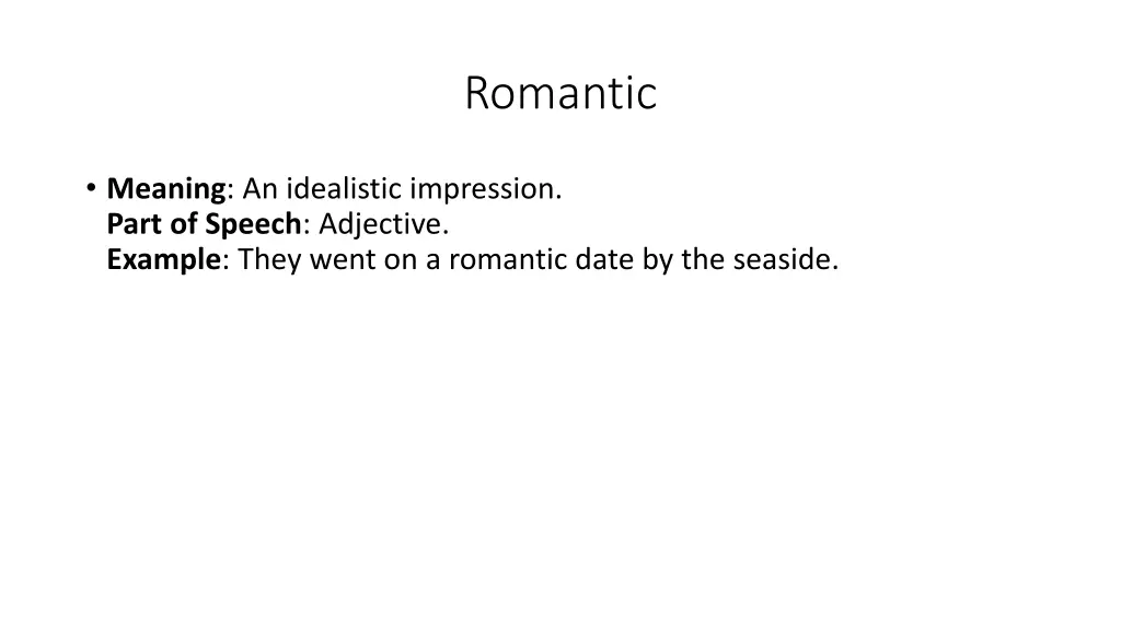 romantic