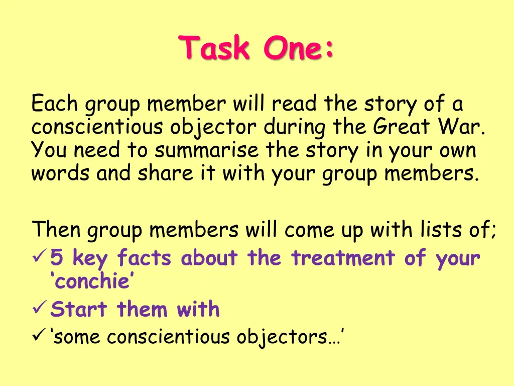 task one