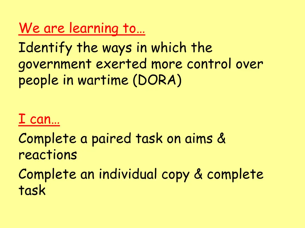 we are learning to identify the ways in which