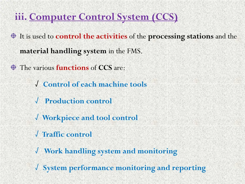 iii computer control system ccs