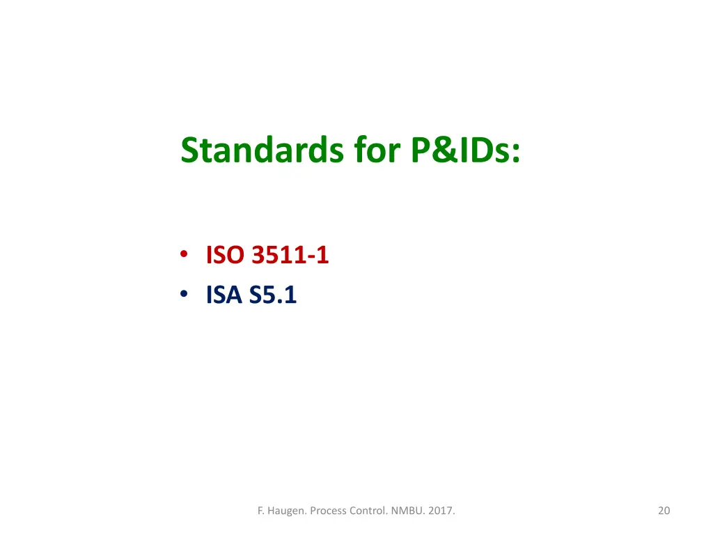 standards for p ids