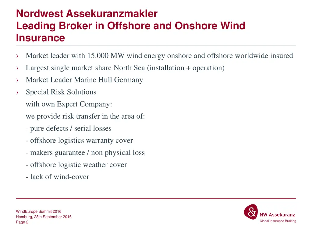 nordwest assekuranzmakler leading broker