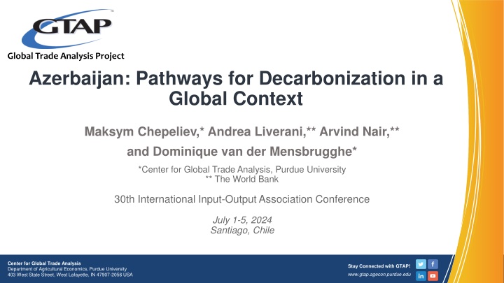 global trade analysis project azerbaijan pathways