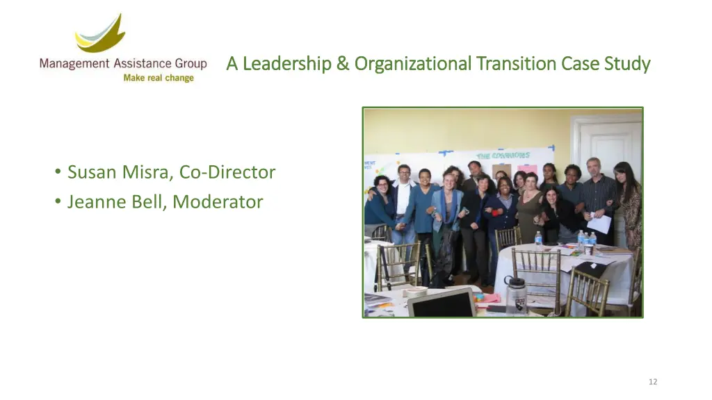 a leadership organizational transition case study 1
