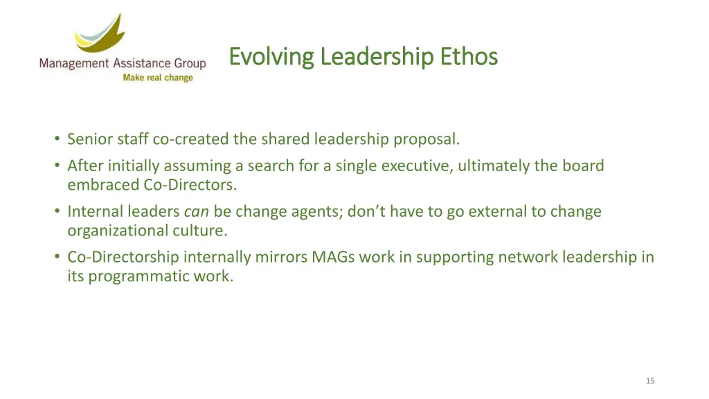 evolving leadership ethos evolving leadership 1