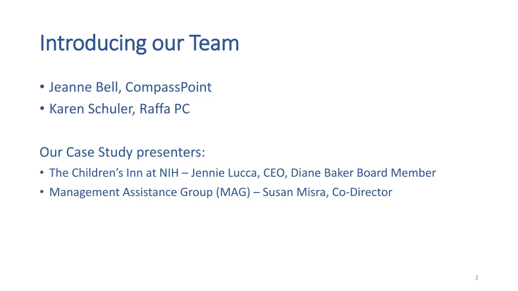 introducing our team introducing our team