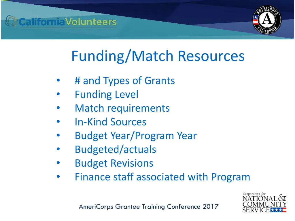 funding match resources