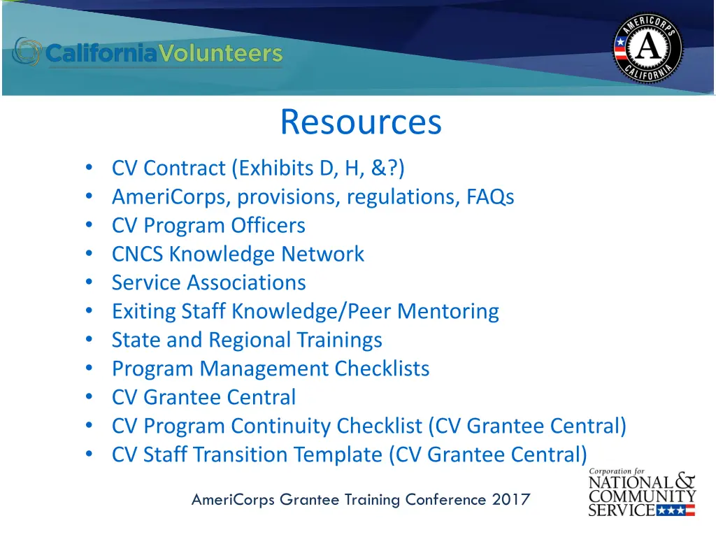 resources