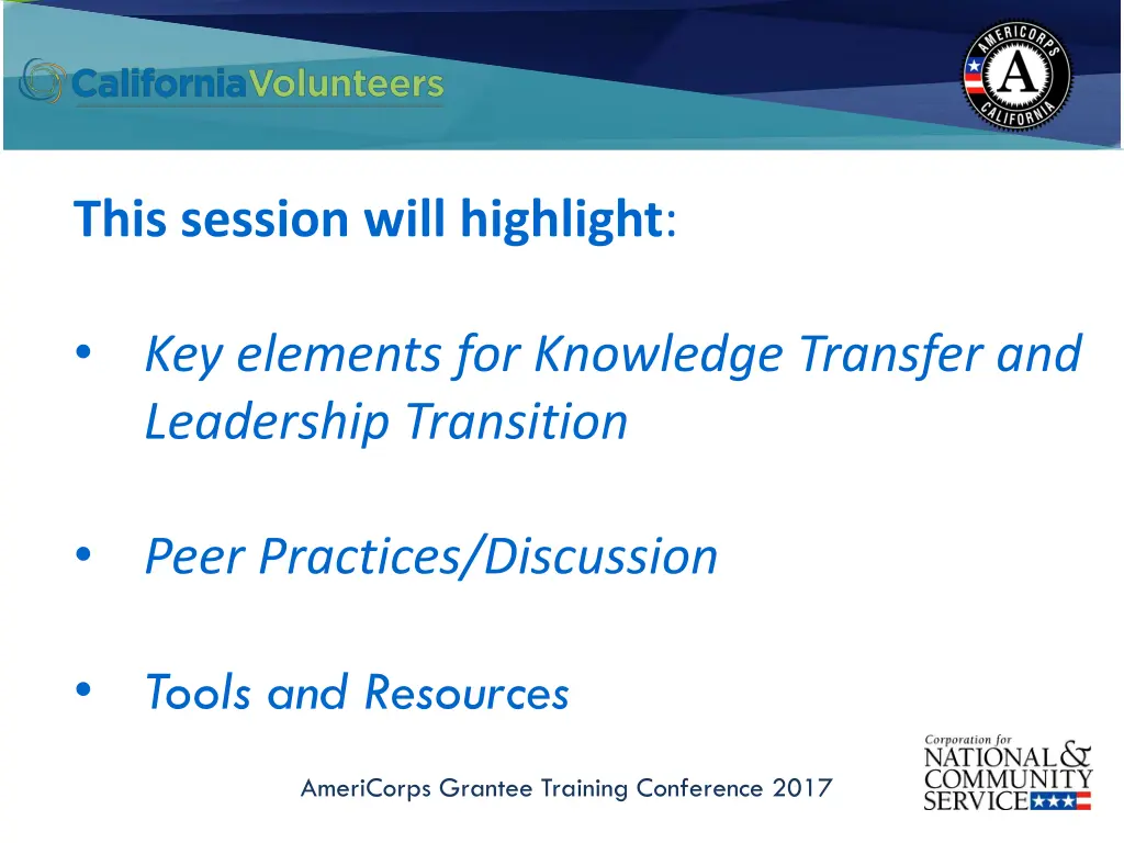 this session will highlight
