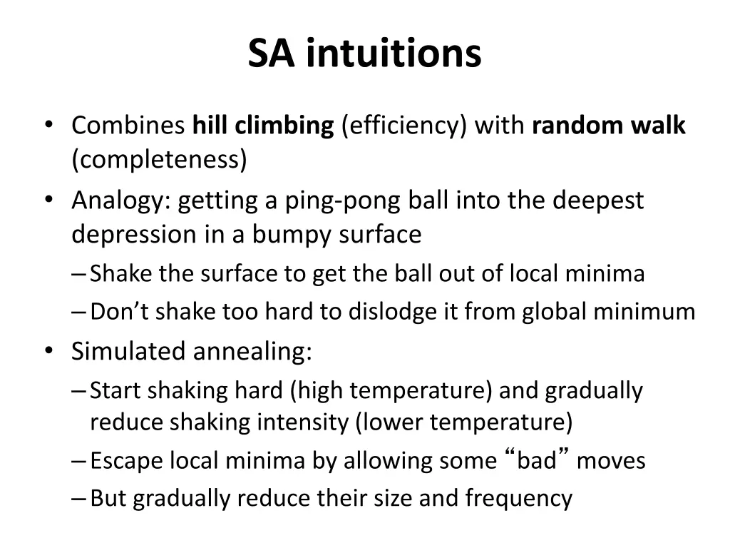 sa intuitions
